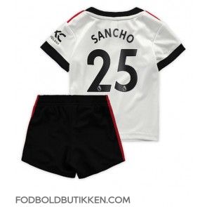 Manchester United Jadon Sancho #25 Udebanetrøje Børn 2022-23 Kortærmet (+ Korte bukser)